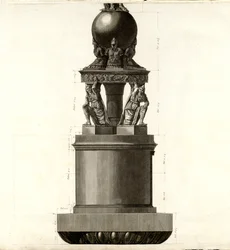 Ansicht der Hauptfassade der Trajanssäule